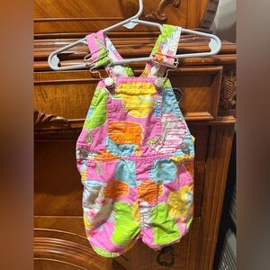 Lilly Pulitzer Pink Multicolor Kids Overalls